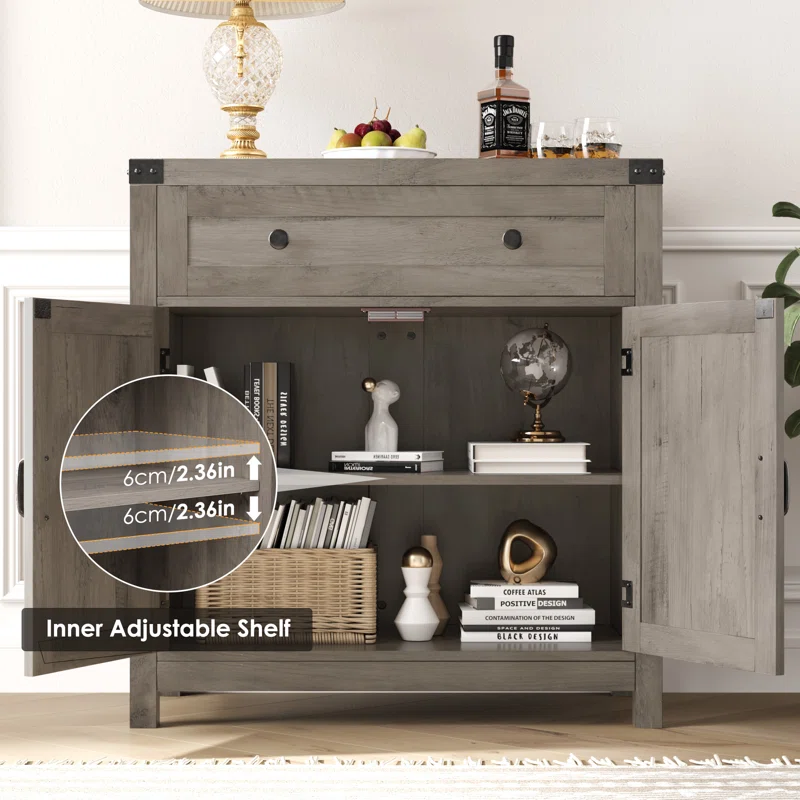 2 Door Accent Cabinet closeup details