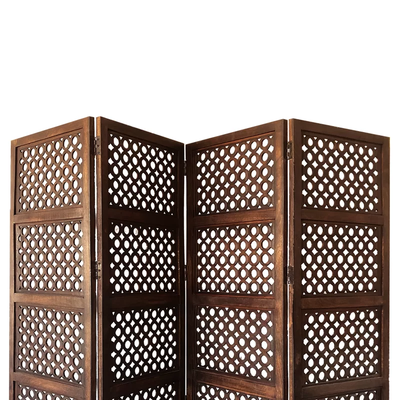 4 Panel 6ft Room Divider isometric png