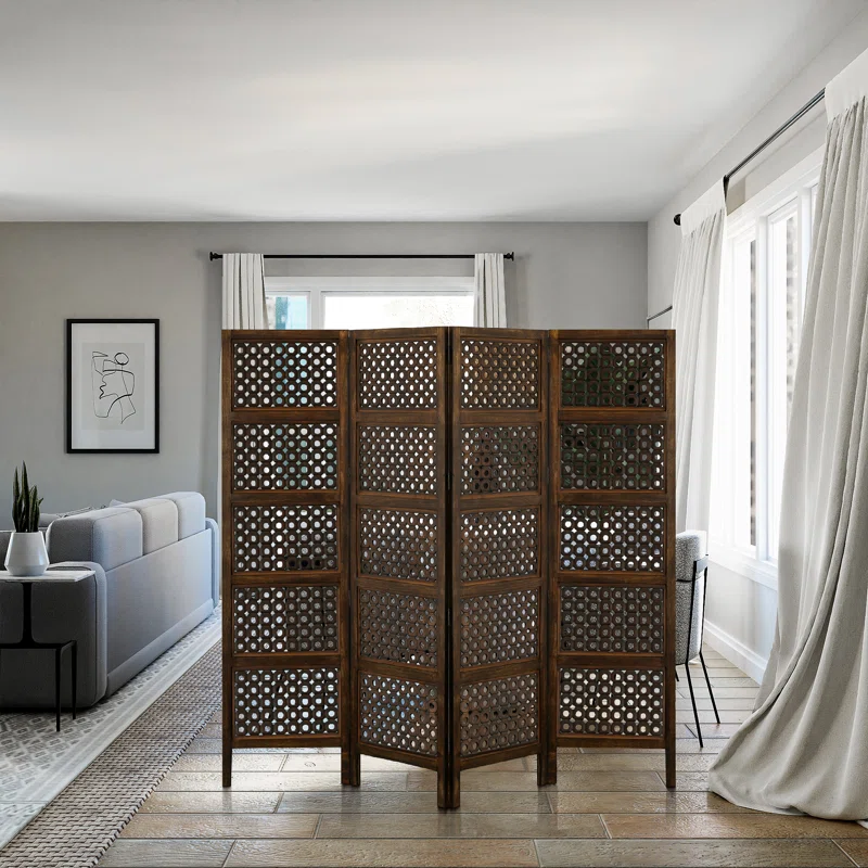 4 Panel 6ft Room Divider on site view