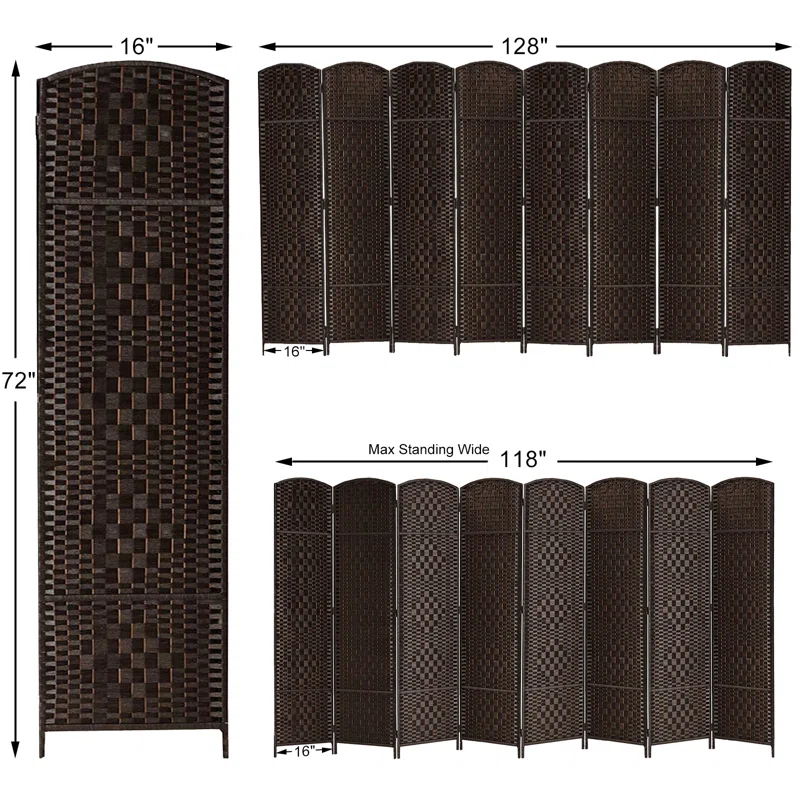 6 Ft Folding Room Divider with dimensions required