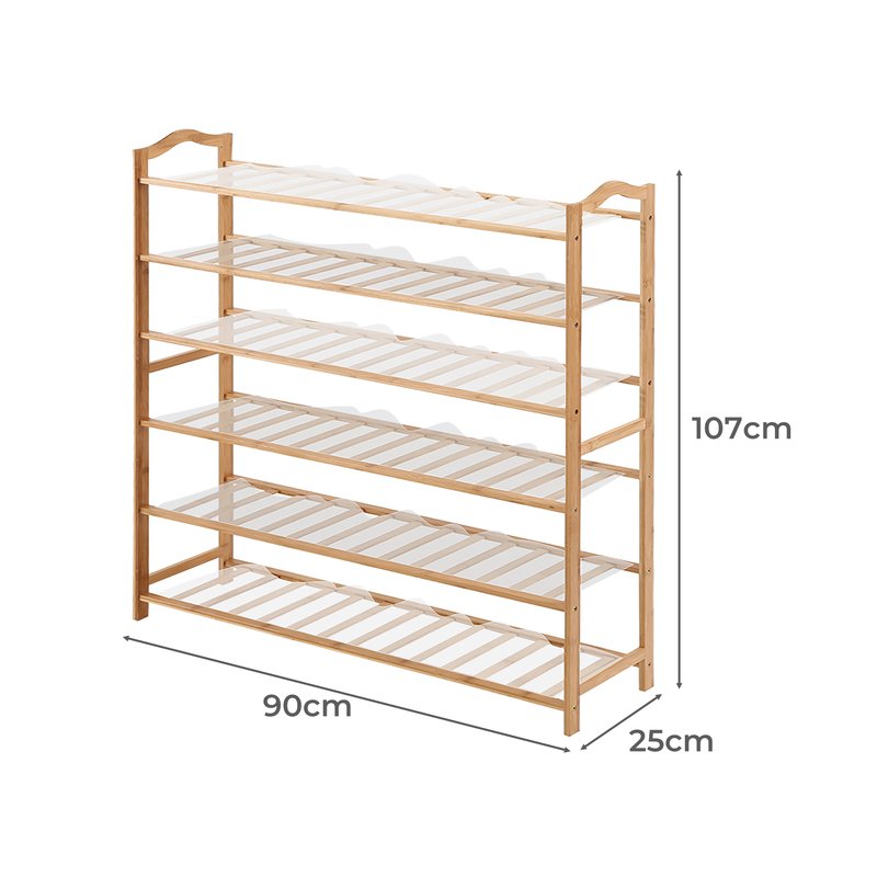 6 Tier Shoe Rack with dimentions