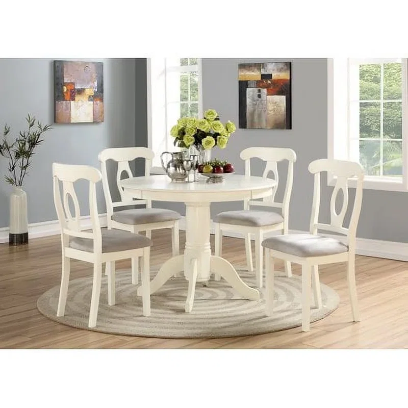 Adda 5 - Piece Pedestal Dining Set full set in room