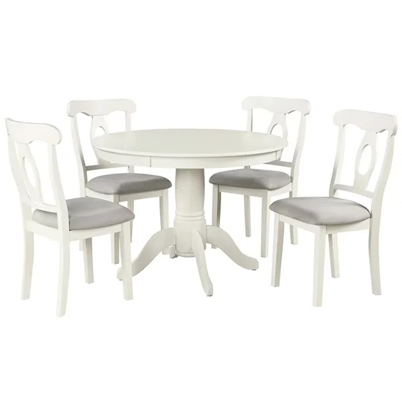 Adda 5 - Piece Pedestal Dining Set png