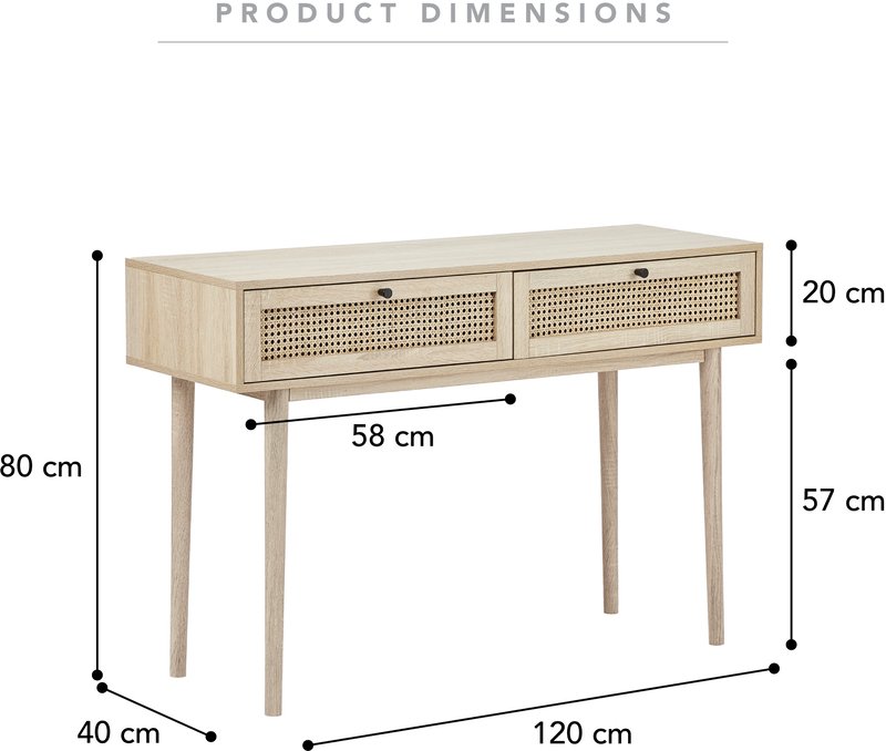 Console Table with dimentions