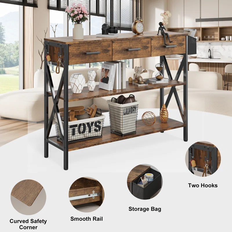 Console Table with zoomin details