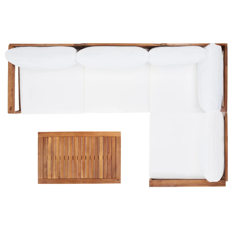 L shape Corner Sofa, 3 - Person Seating top view