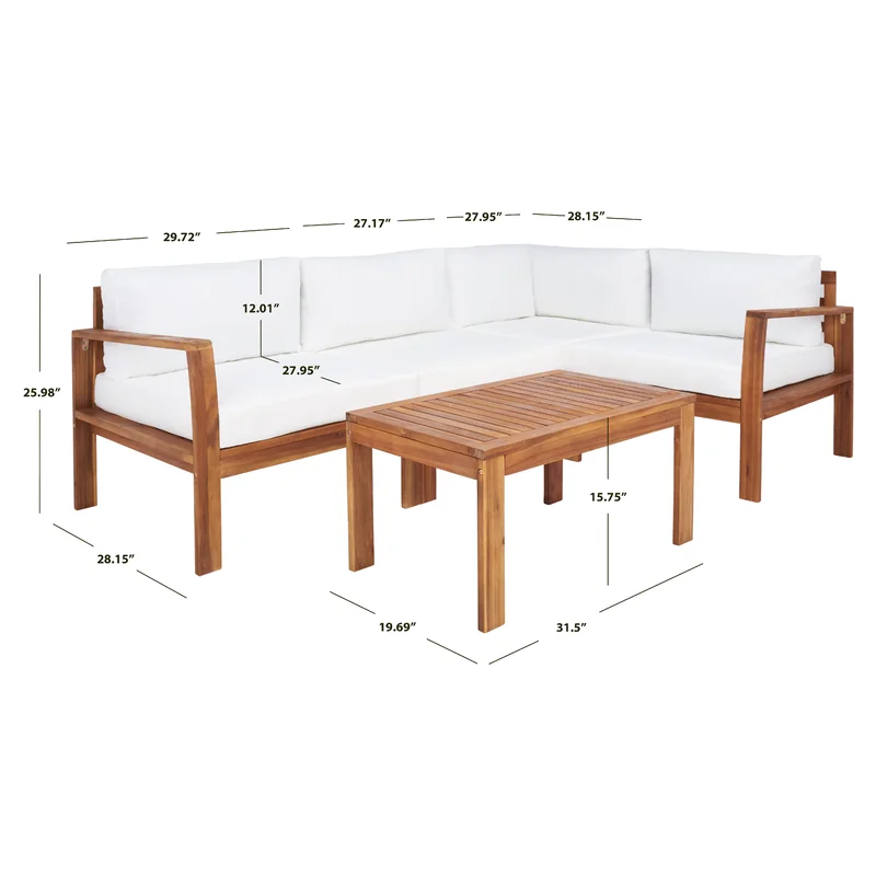 L shape Corner Sofa, 3 - Person Seating with dimentions