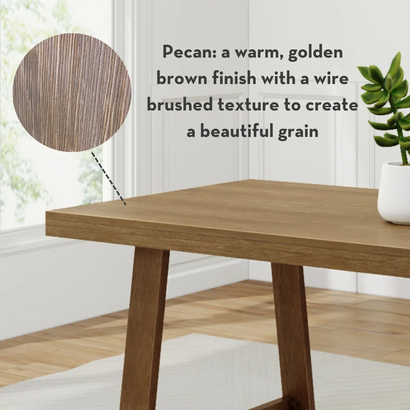 Linzy Solid Wood Dining Table material