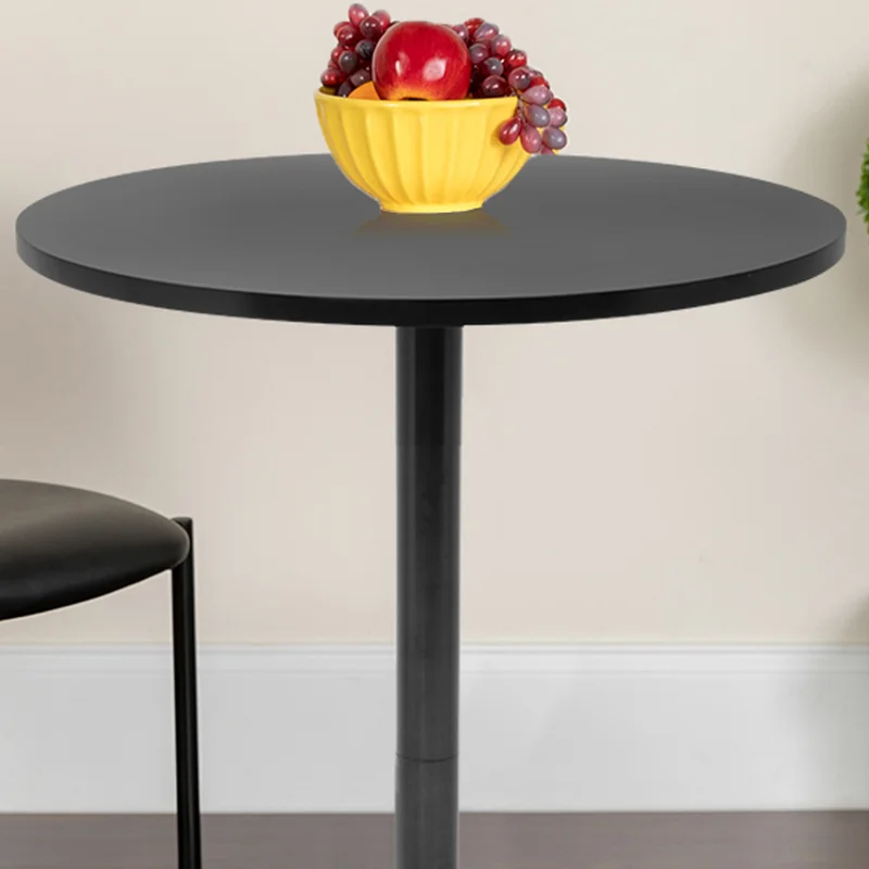 Mahnomen Counter Height 39.5'' Pedestal Dining Table closeup top