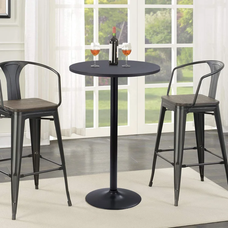 Mahnomen Counter Height 39.5'' Pedestal Dining Table with chairs