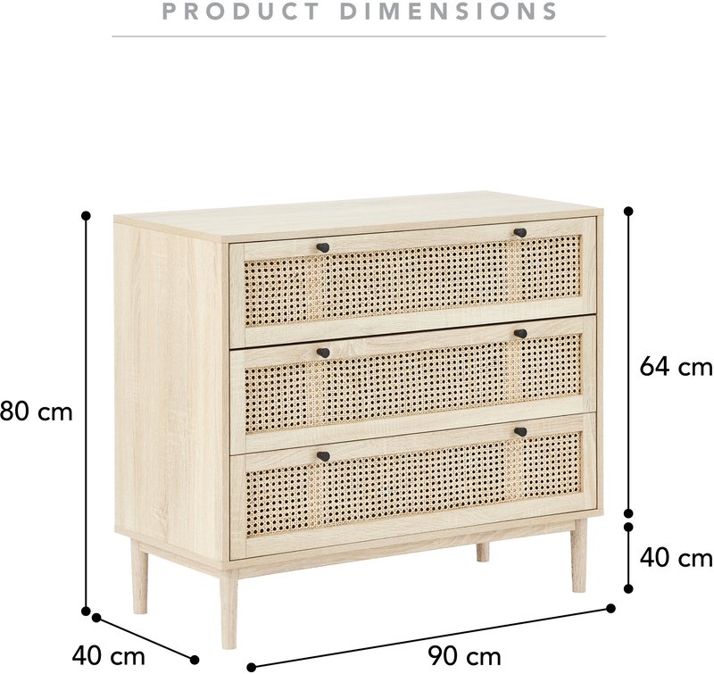 OAHU Dresser with all the dimentions