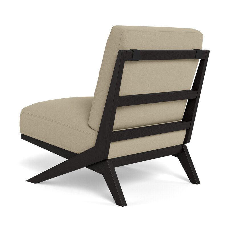 PALM SPRINGS Fabric Occasional Chair back angle view