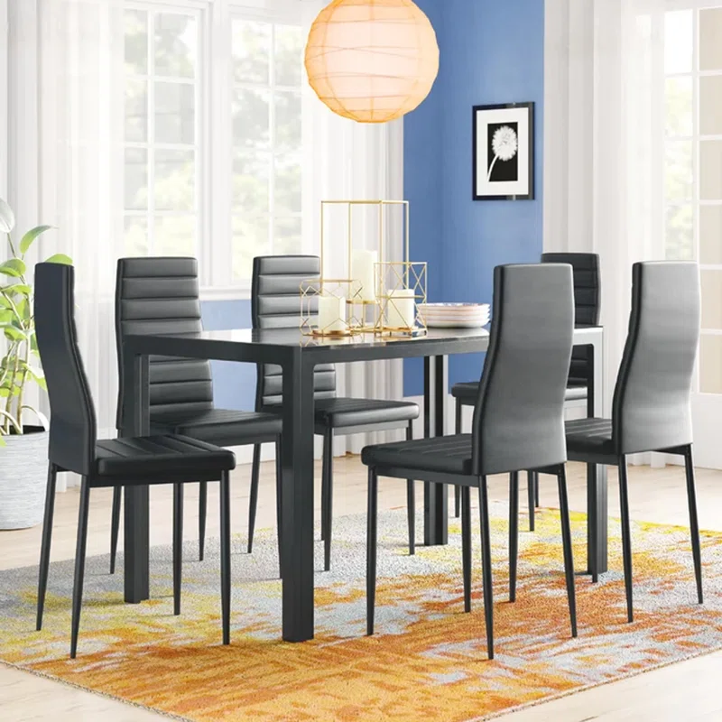 Rosenzweig 6 - Person Dining Set in living room