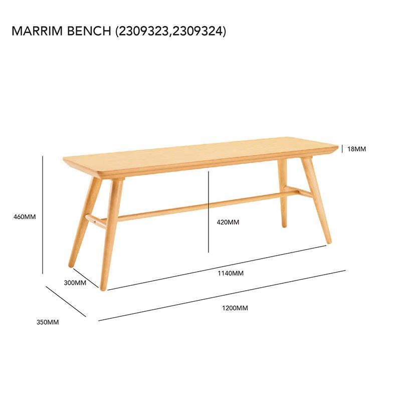 Slick Dining Bench dimentions