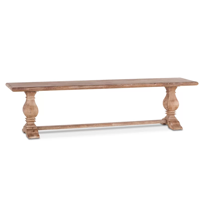 Solid Wood Bench isometric png