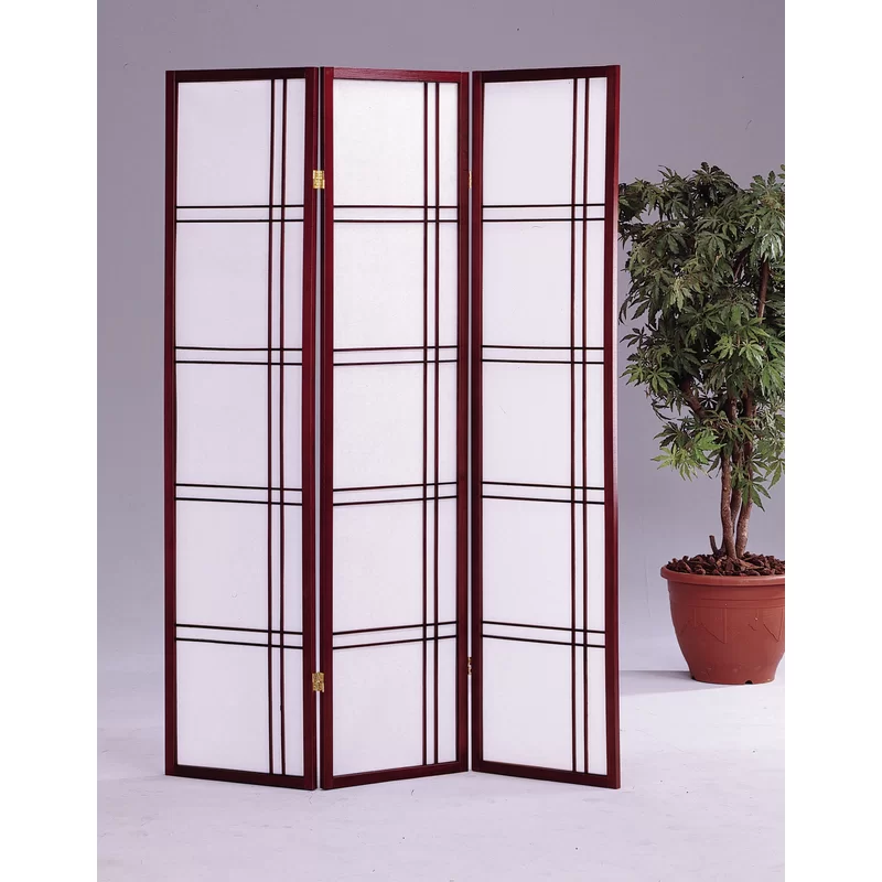St Andrew H Solid Wood Folding Room Divider front view