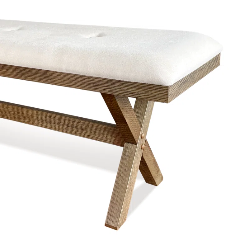 Upholstered Bench closeup view