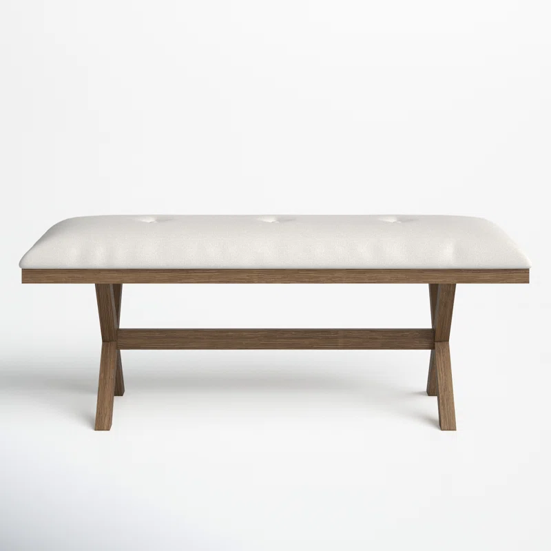 Upholstered Bench front view png