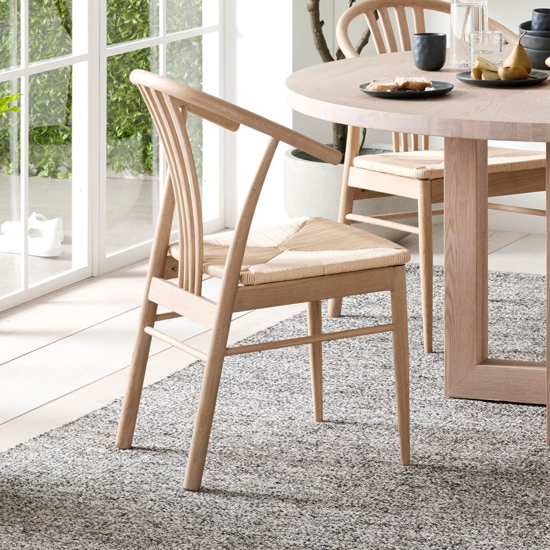 WISHBONE Dining Chair in living room