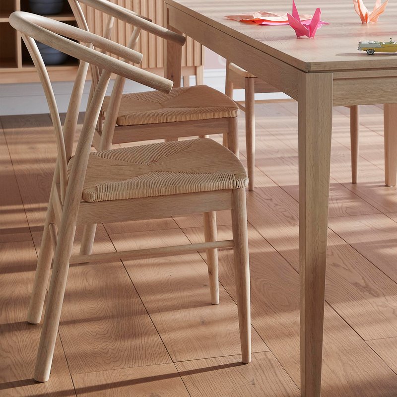 WISHBONE Dining Chair in outdoors