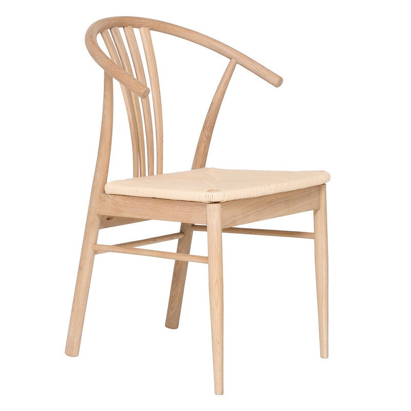 WISHBONE Dining Chair side angle view