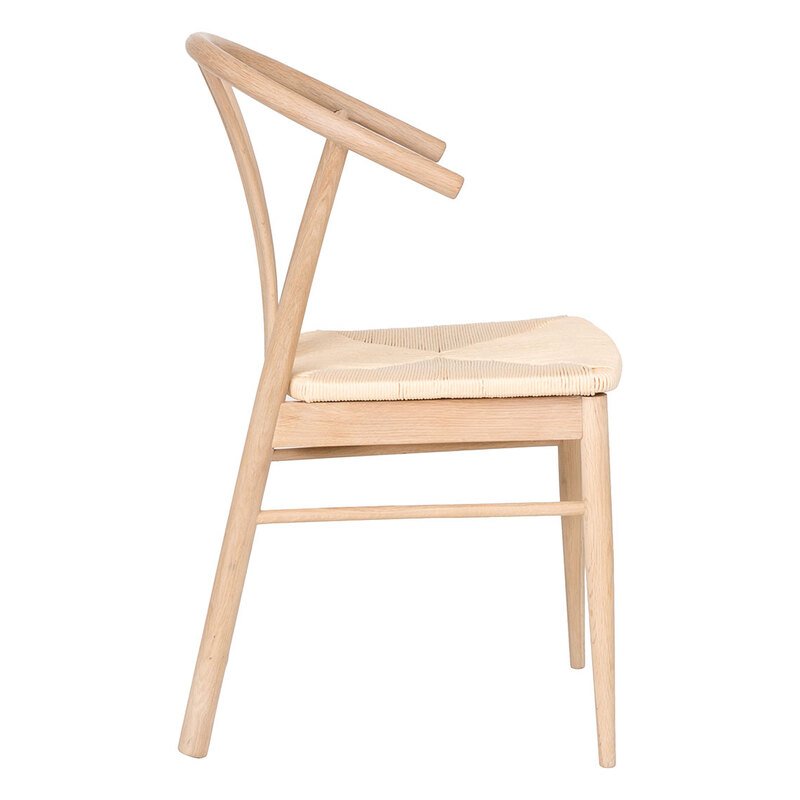 WISHBONE Dining Chairside view