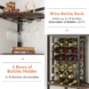 18 Bottle Floor Wine and Glass Rack details