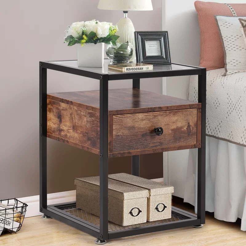 4 Piece Bedroom Set side cabinet view