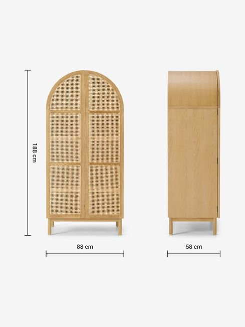 Ankhara Double Wardrobe dimensions