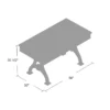 Annalissa Study Desk dimensions