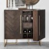 Bar and wine Cabinet open front view