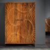 Bar cabinet SCORPION in Solid wood 3D carvings actual view