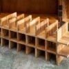Bar cabinet SCORPION in Solid wood 3D carvings details