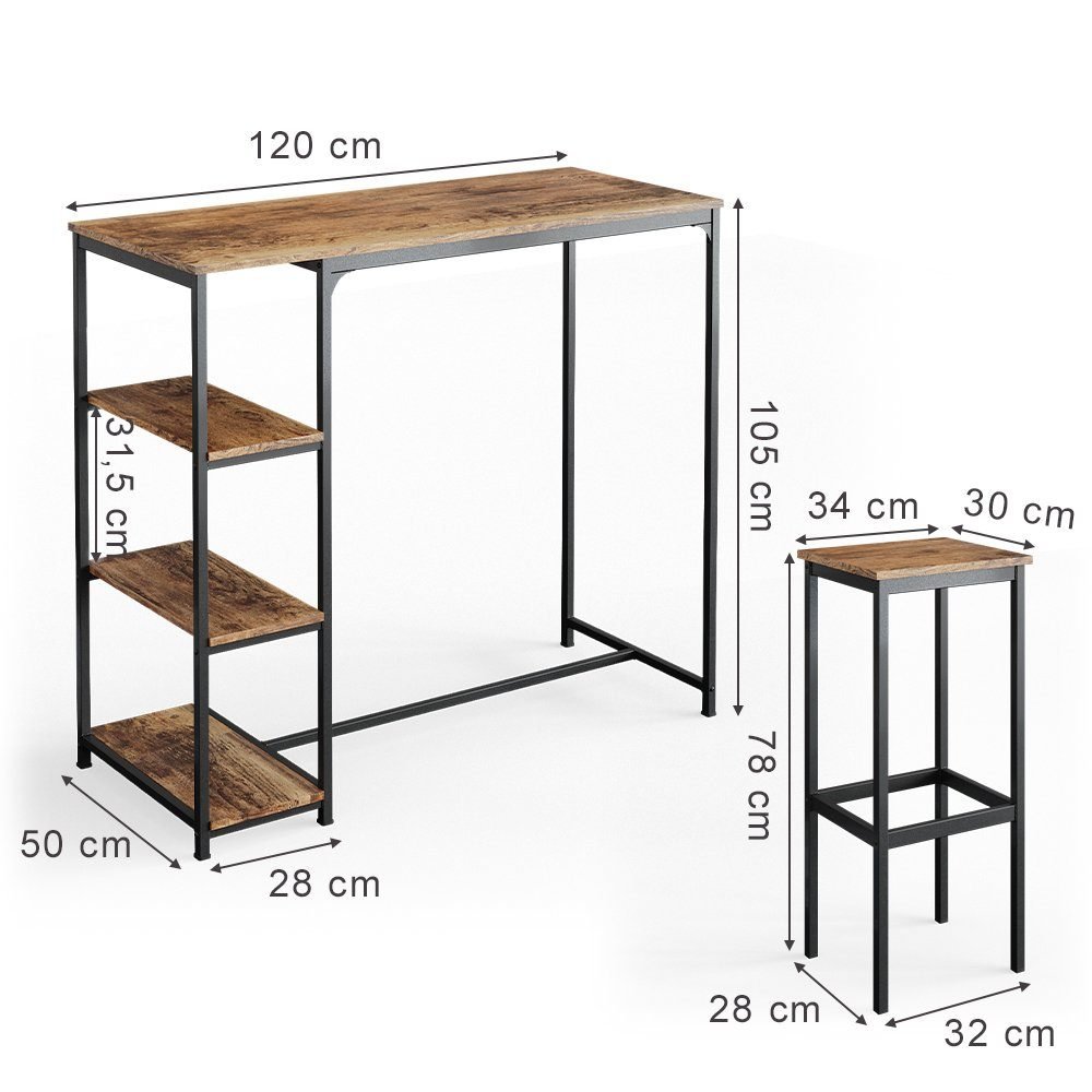 Bar table bistro table kitchen all dimentions
