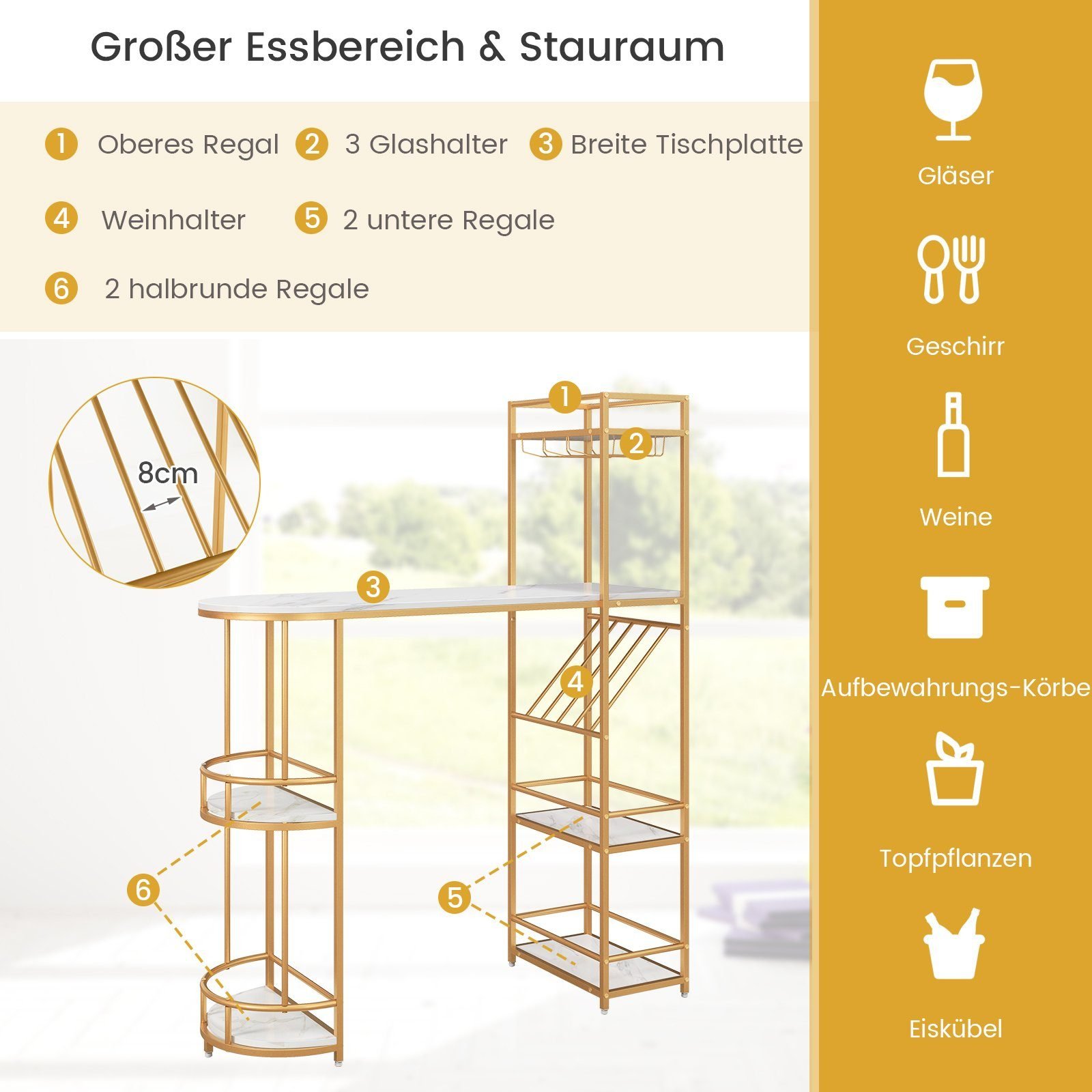Bar table with set of 2 stool benifits