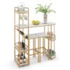 Bar table with set of 2 stool isometric png