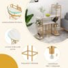 Bar table with set of 2 stool zoomin details