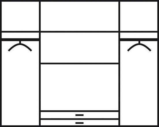 Bega wardrobe inside details drawing