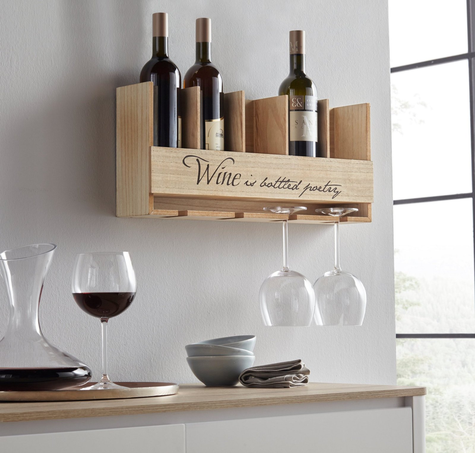 Bottle rack actual onsite view