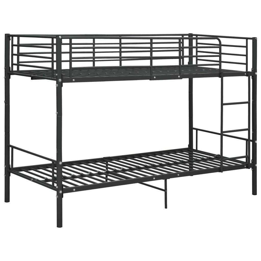 Bunk Bed Black Metal isometric