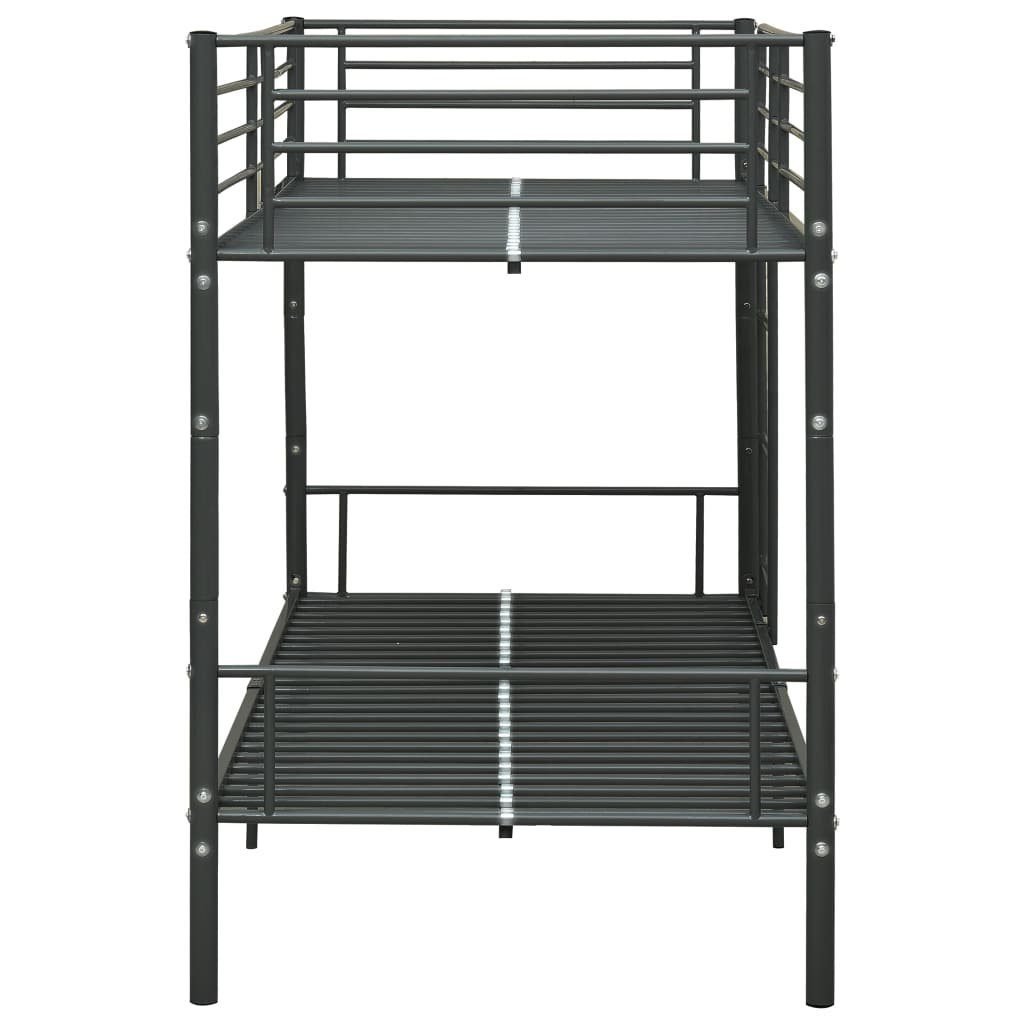 Bunk Bed Black Metal sideview