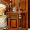 Complete Bedroom Luxury Antique Bed closeup view