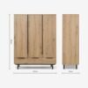 Damien Wardrobe dimensions
