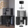 Dressing table ARIELLE black details