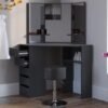 Dressing table ARIELLE black utility