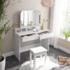 Dressing table, modern, white in room