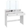 Dressing table, modern, white png
