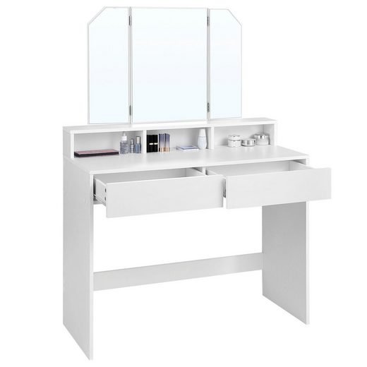 Dressing table, modern, white png