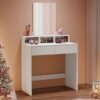 Dressing table, white, modern in room view
