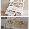 Dressing table, white topside view